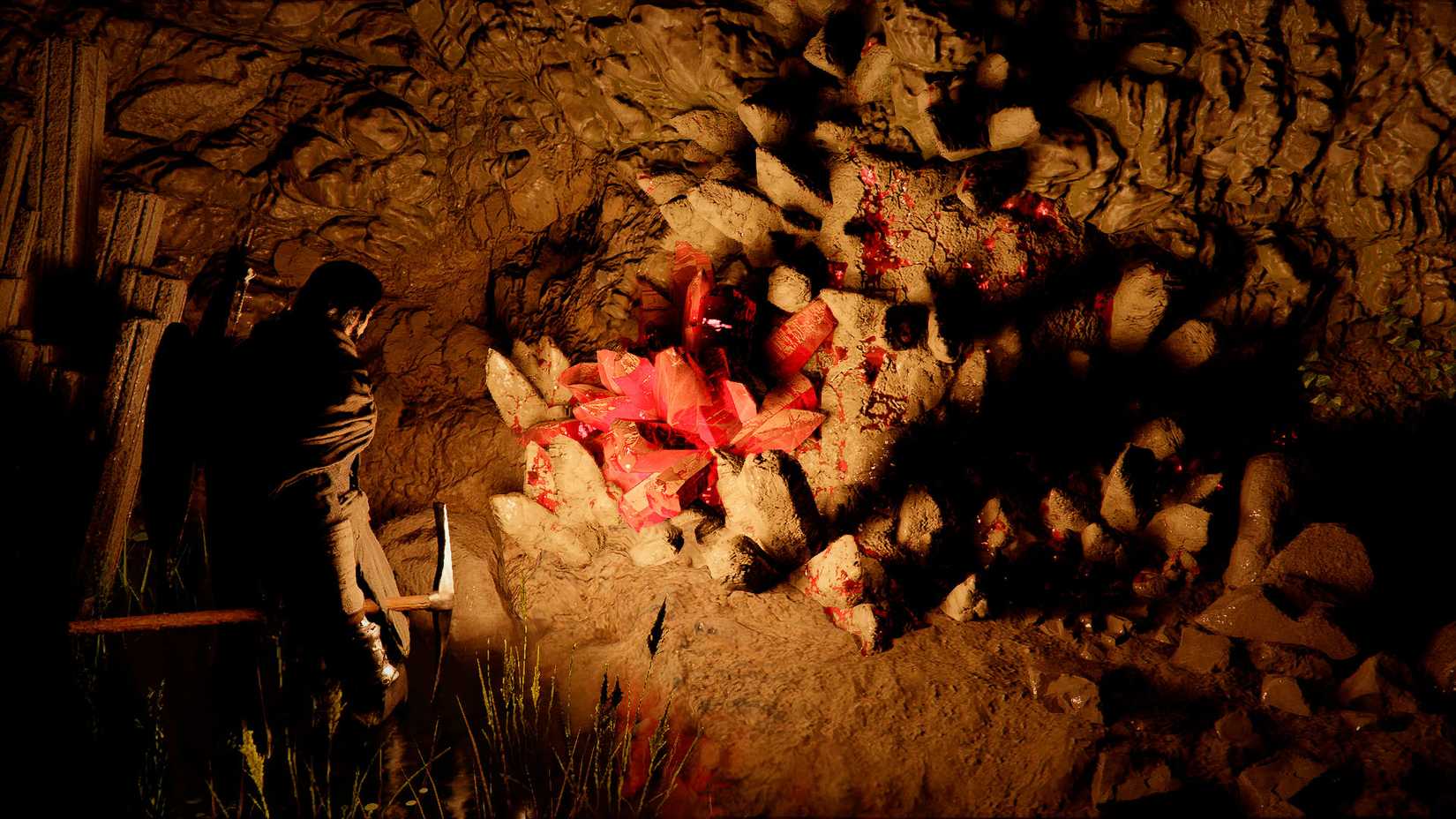 A Crimson Desert screenshot showing a garnet node