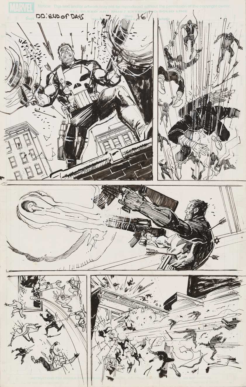 End of Days #7 page featuring The Punisher