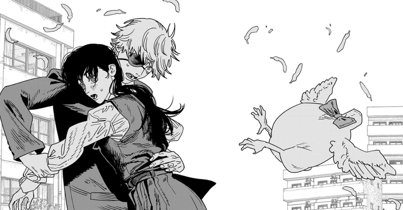 Denji and Asa bump into each other in Chainsaw Man final chapter