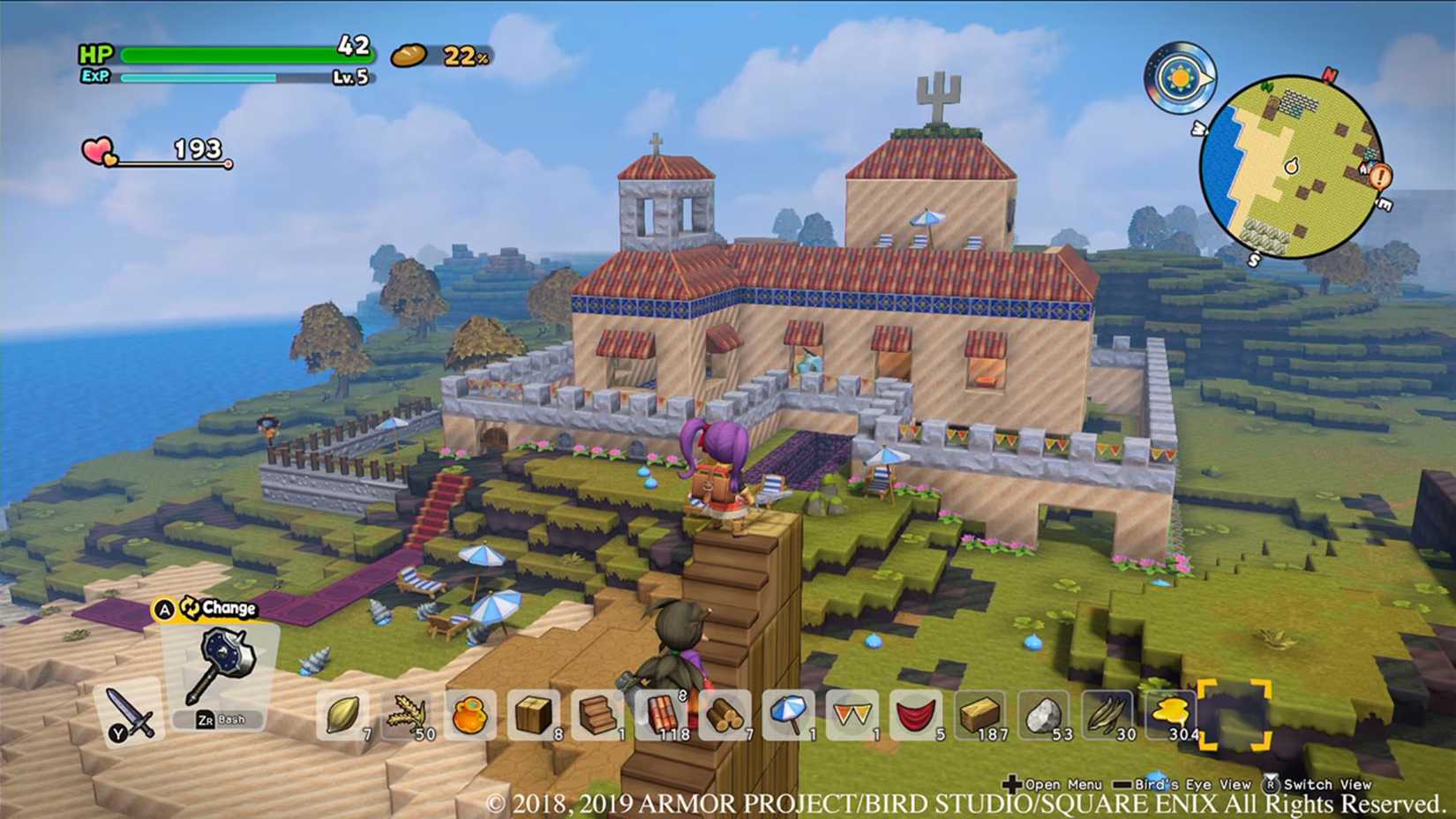 A villa in Dragon Quest Builders 2