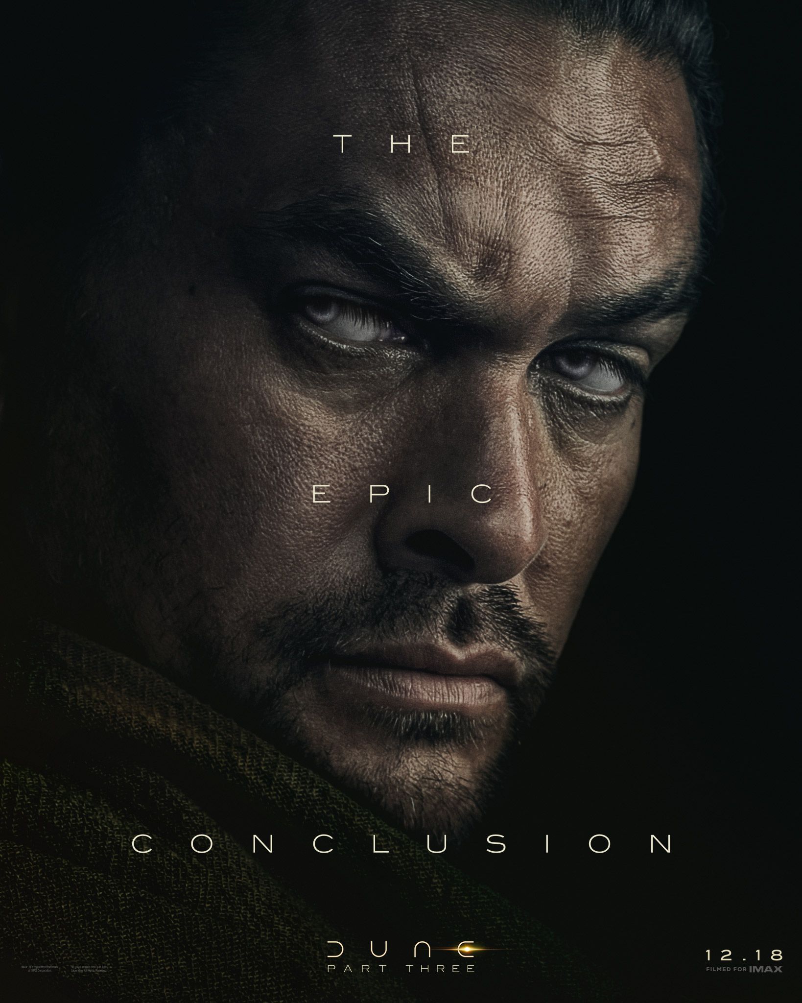 Official character poster of Jason Momoa as Hayt in Dune 3