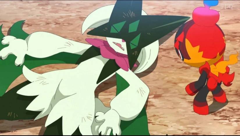 Meowscarada desmaiou no anime Pokémon