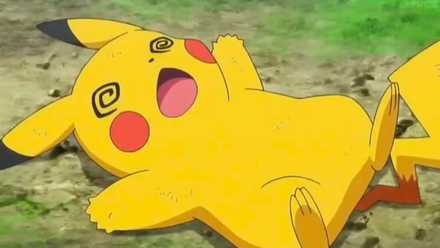 pikachu fainted in the Pokémon anime