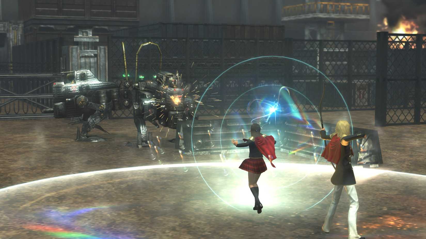 A combat scene in Final Fantasy Type-0