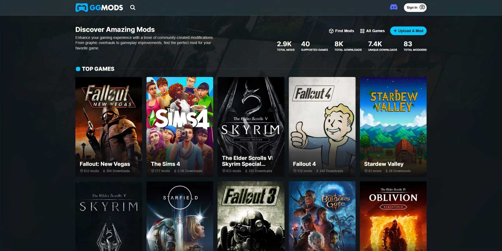 GGMods website