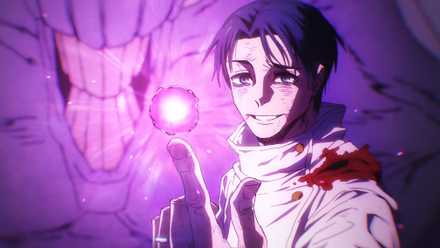 Yuta Okkotsu grins before wielding cursed energy in Jujutsu Kaisen