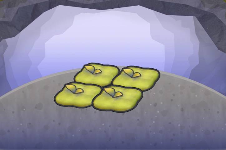 Four squares of moss in Pokopia.