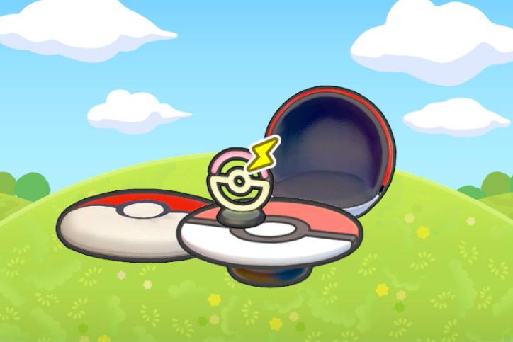 Poké Ball-themed furniture in Pokopia.