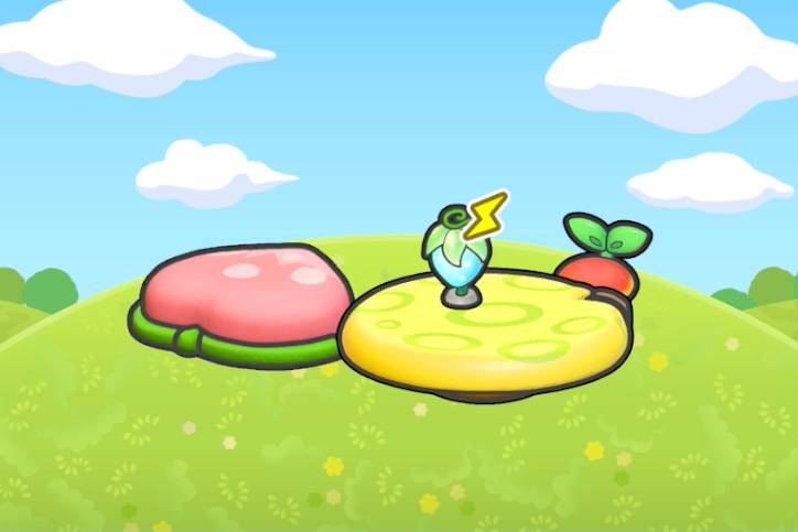 Assorted berry furniture in Pokopia.