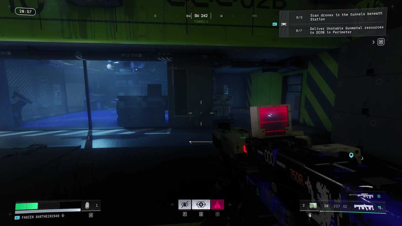 The room the player must run through to get to Tunnels in Marathon.