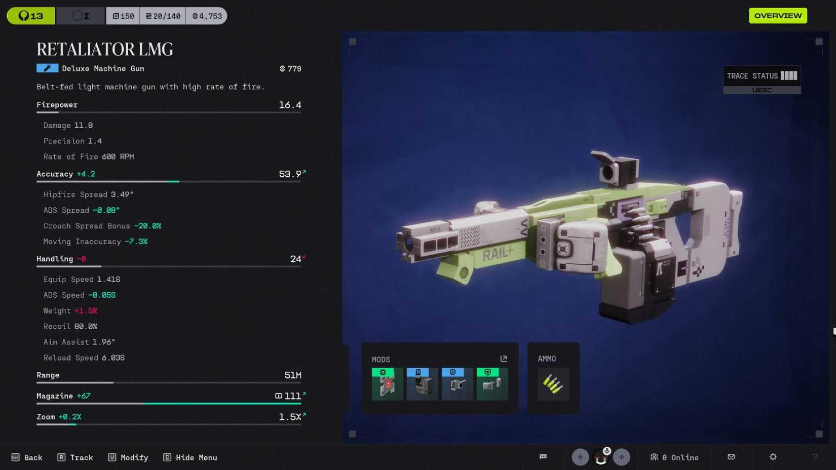 The Retaliator LMG in Marathon.