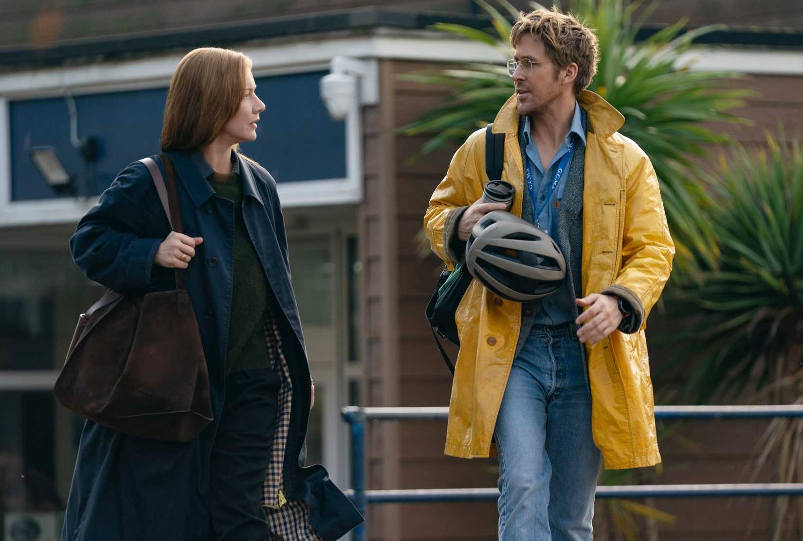 Eva Stratt and Ryland Grace walking together
