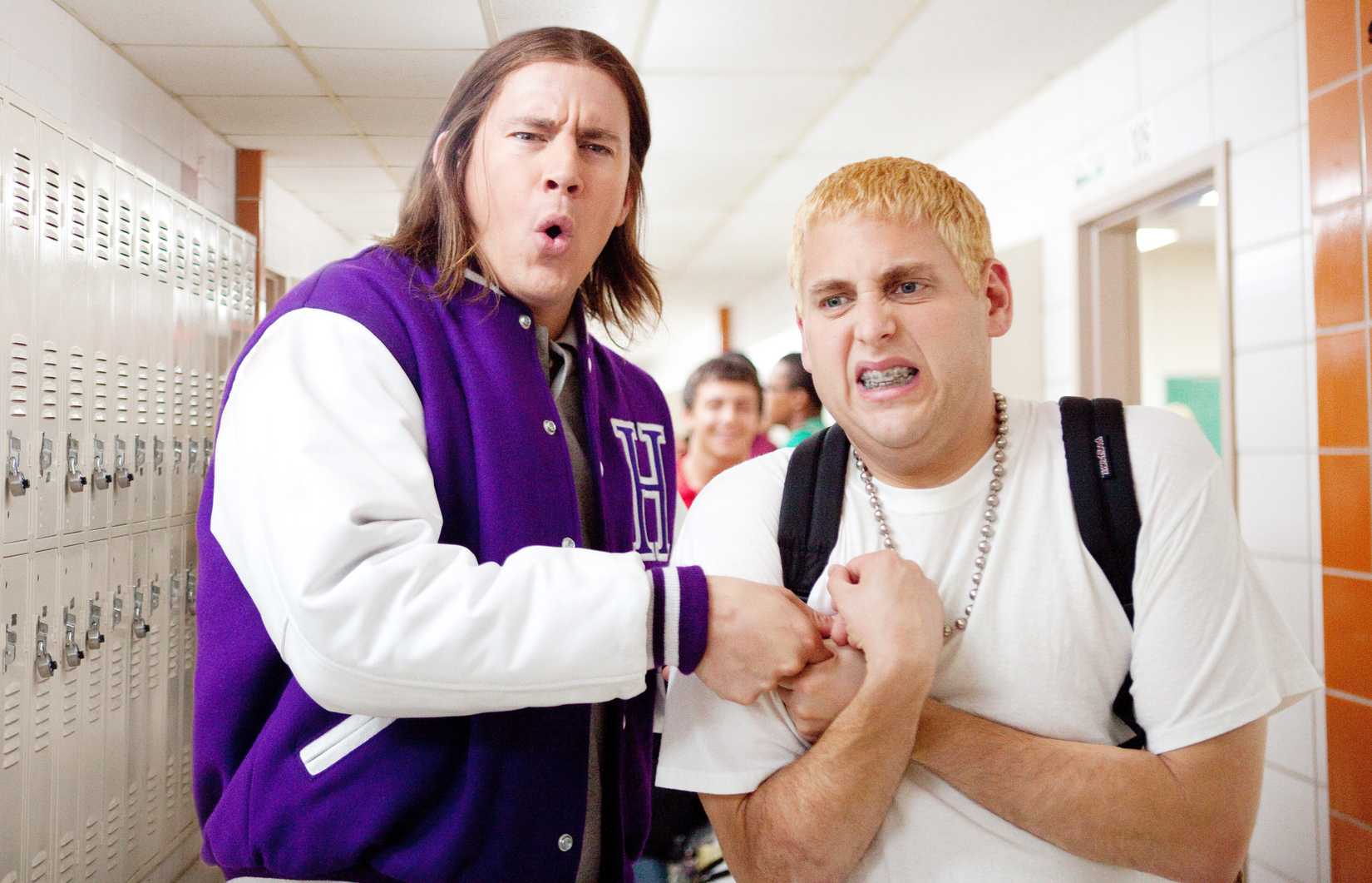 Channing Tatum pinches Jonah Hill
