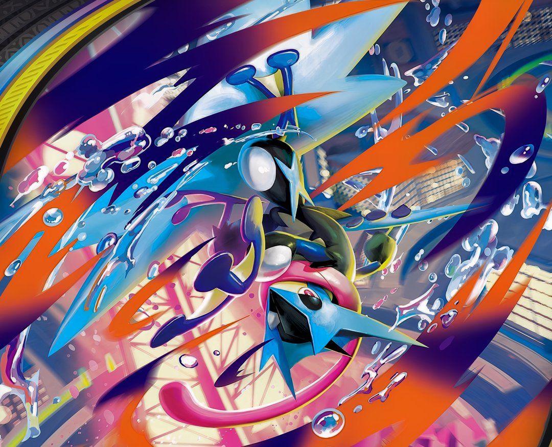 Art from the Pokémon TCG of Mega Greninja