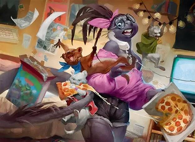 Magic card featuring Mona Lisa