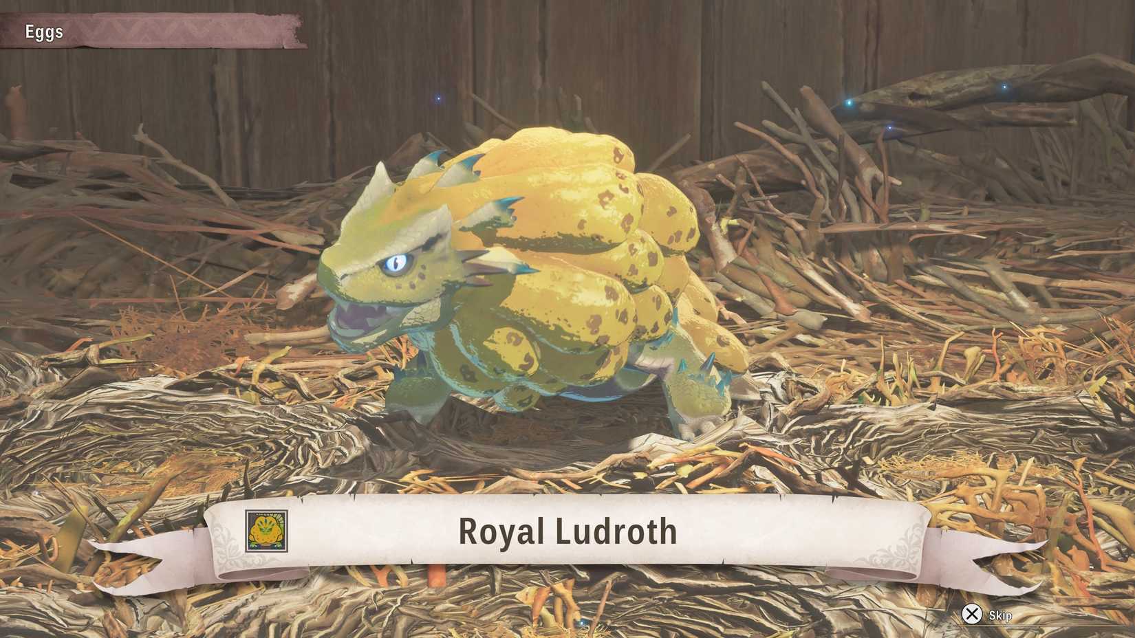 A Royal Ludroth hatchling in Monster Hunter Stories 3