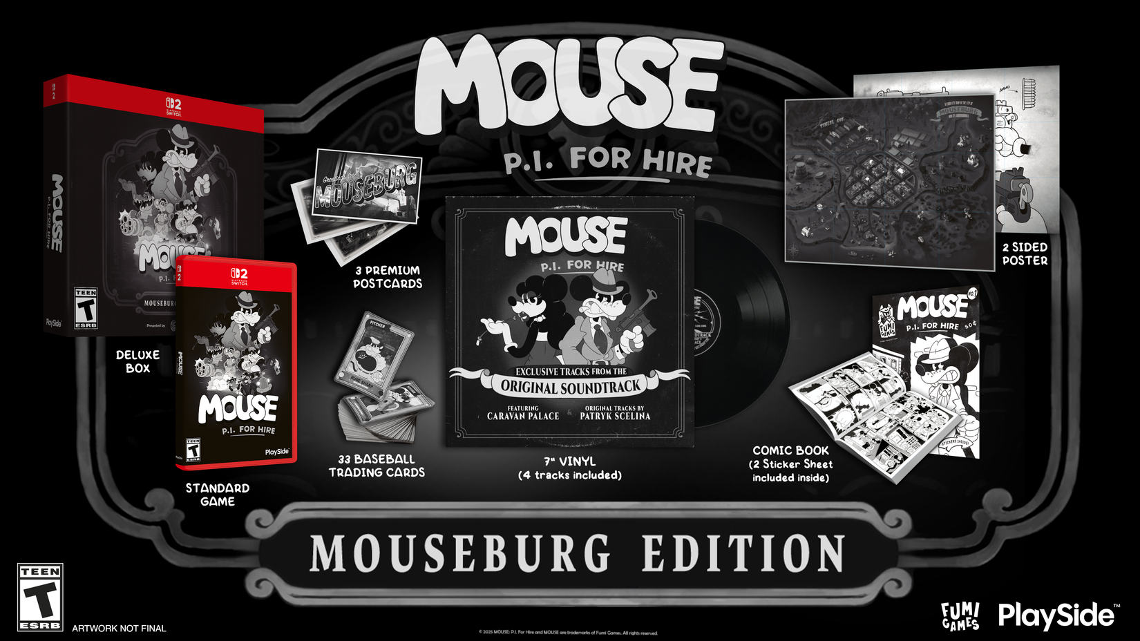 MOUSE P.I. For Hire - Mouseburg Edition - Nintendo Switch 2 (ESRB)