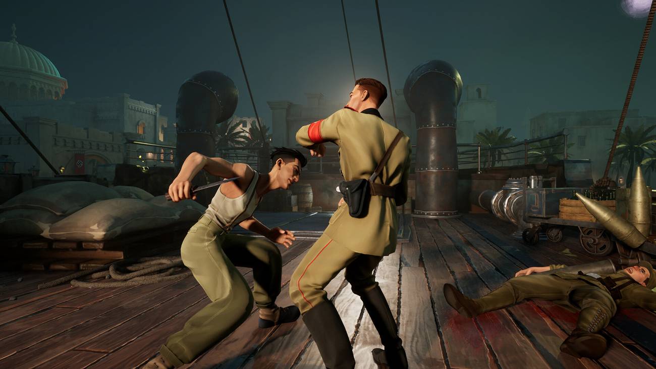 Combat in Nekome: Nazi Hunter is up-close and unforgiving.