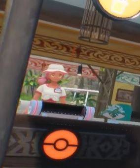 A closer look at the nurse clerk in Pokemon Winds and Waves, who fans refer to as Nurse Joy. 