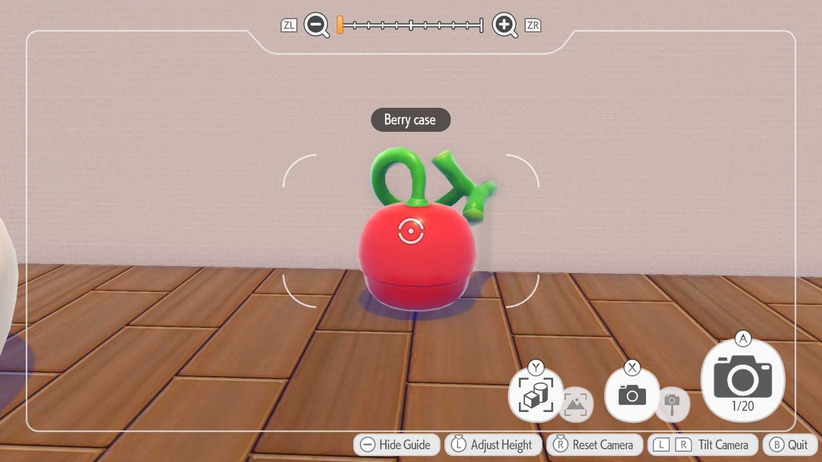 A berry case item that looks like a Cheri Berry in Pokopia