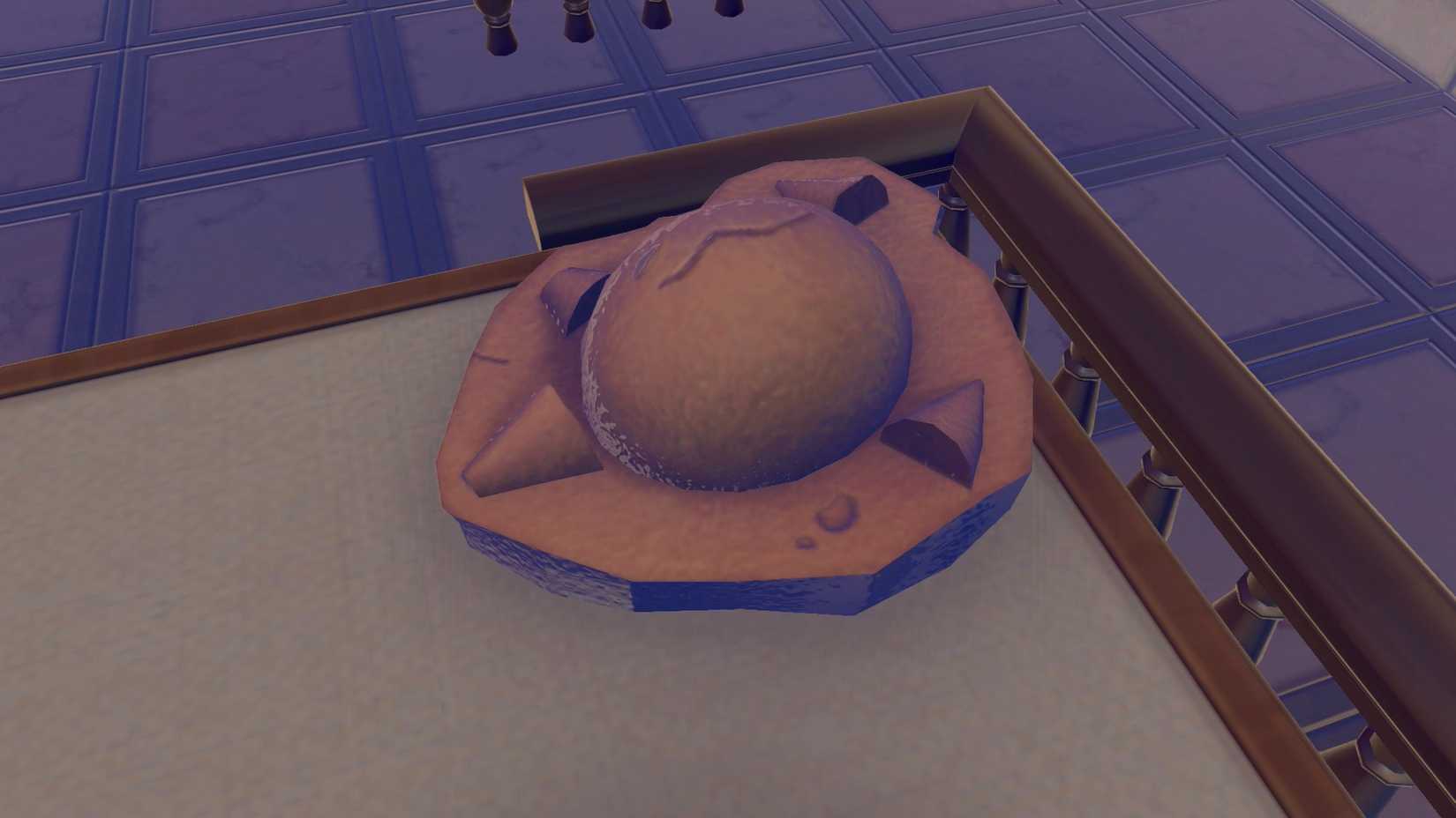 A small round Skull Fossil in Pokopia