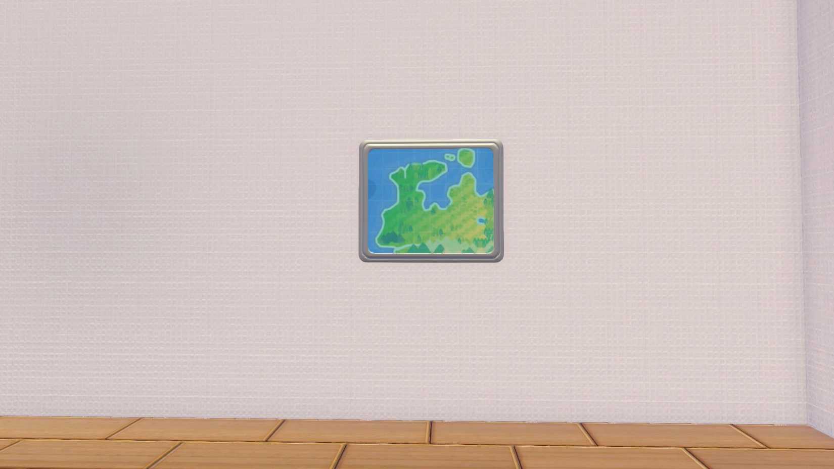 A small framed map of the region in Pokopia.