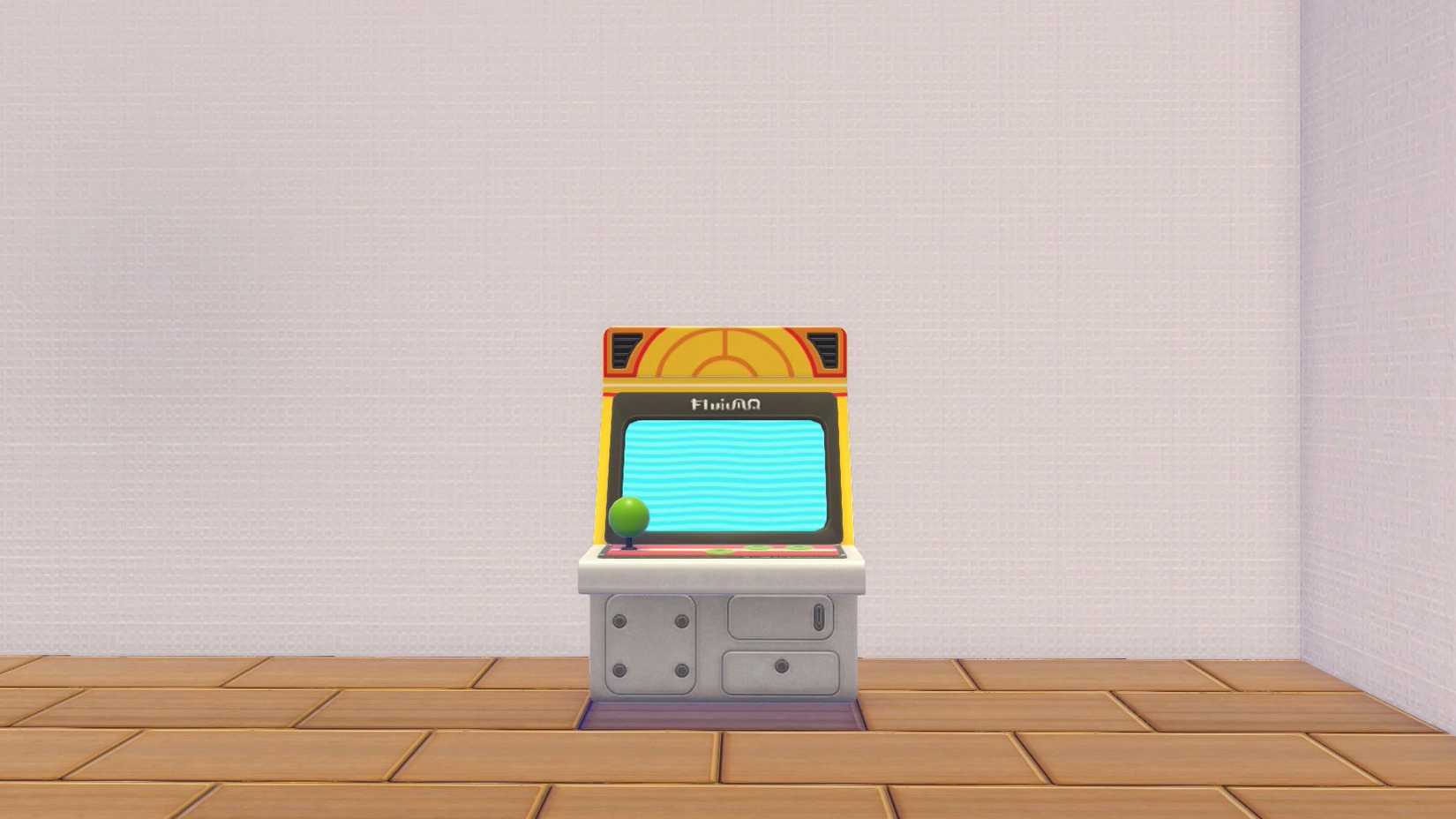 A retro-styled arcade cab in Pokopia.