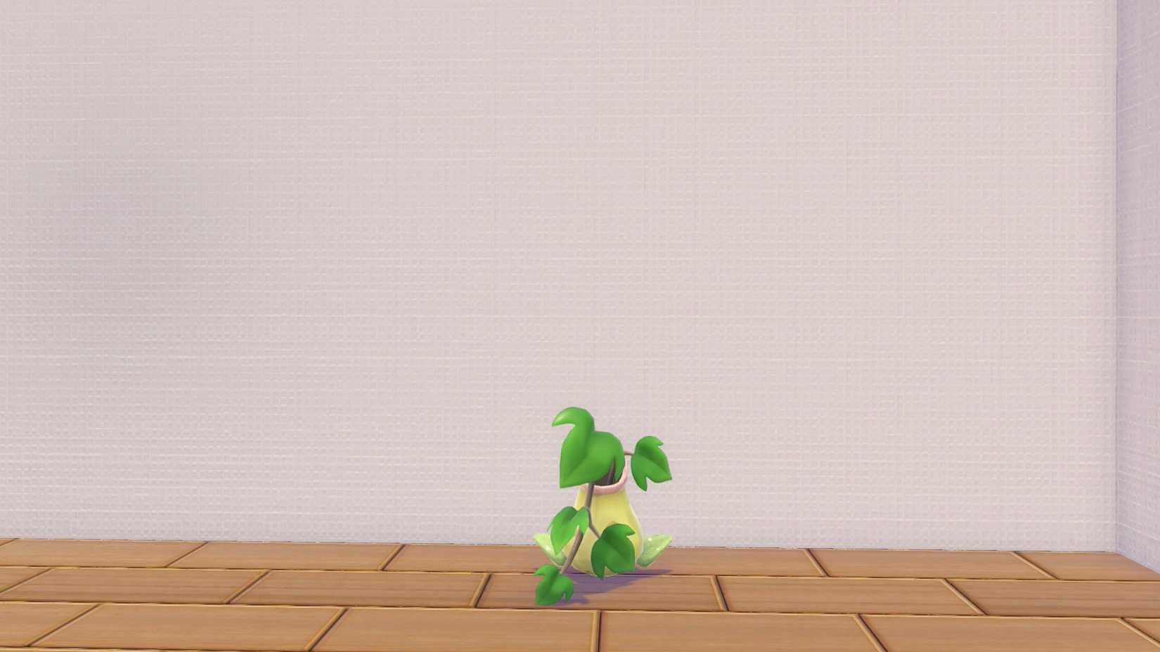 A pot with ivy coming out of it that looks ilke a Victreebell in Pokopia.