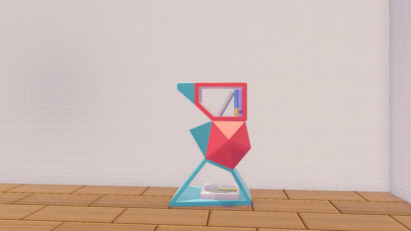 A shelf that looks like a Porygon in Pokopia