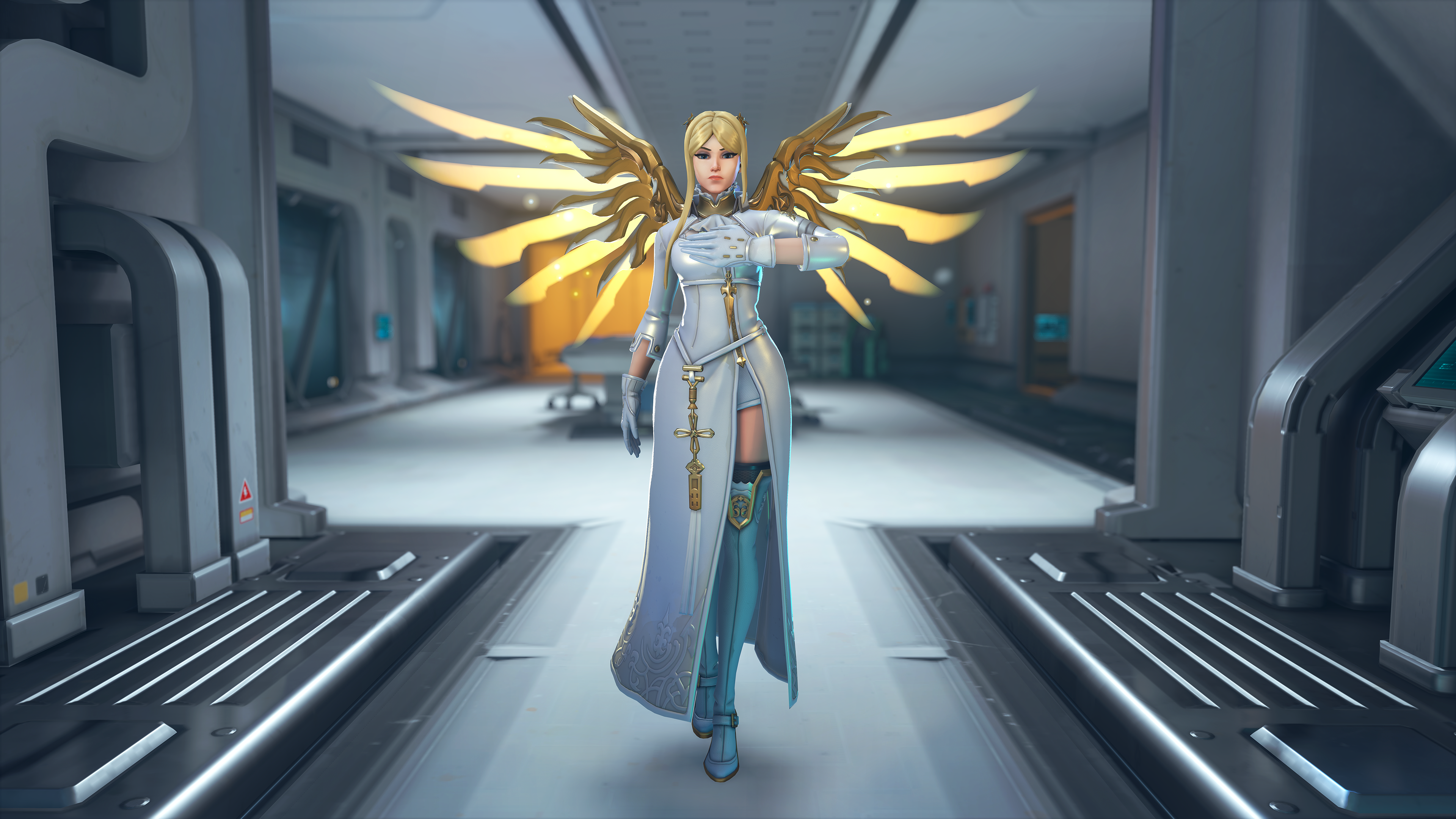 Overwatch Mercy Commander White Skin