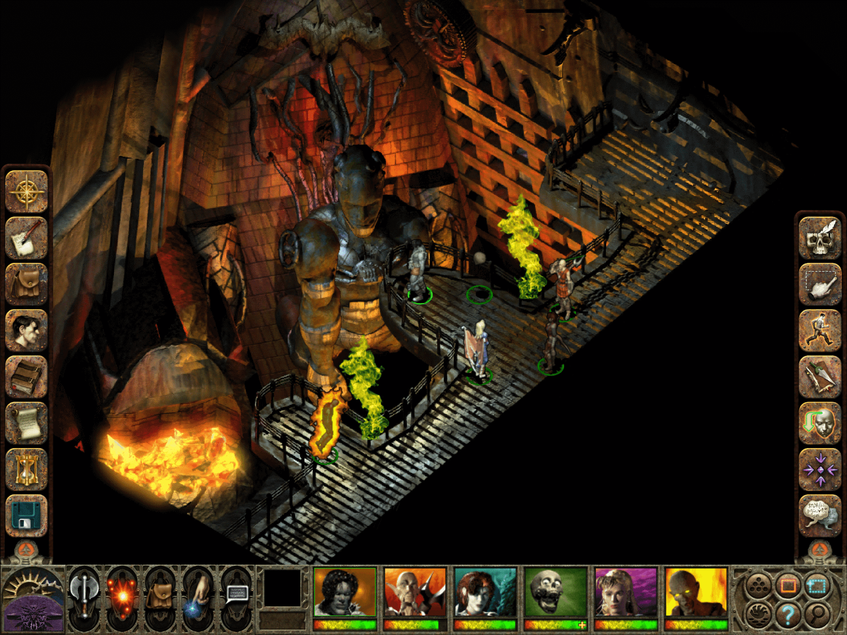A gameplay screenshot from Planescape: Torment