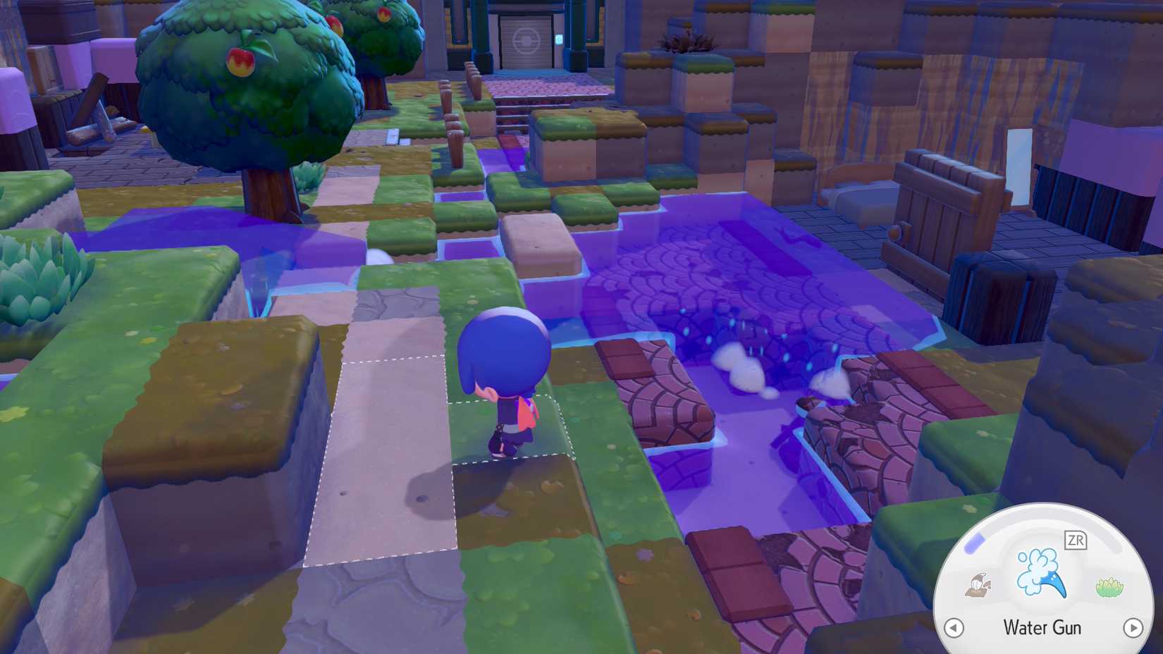A temporary pond in Pokemon Pokopia