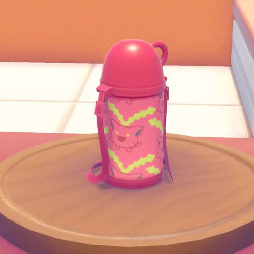 A Pokémon Pokopia image showing the Hoppip Water Bottle