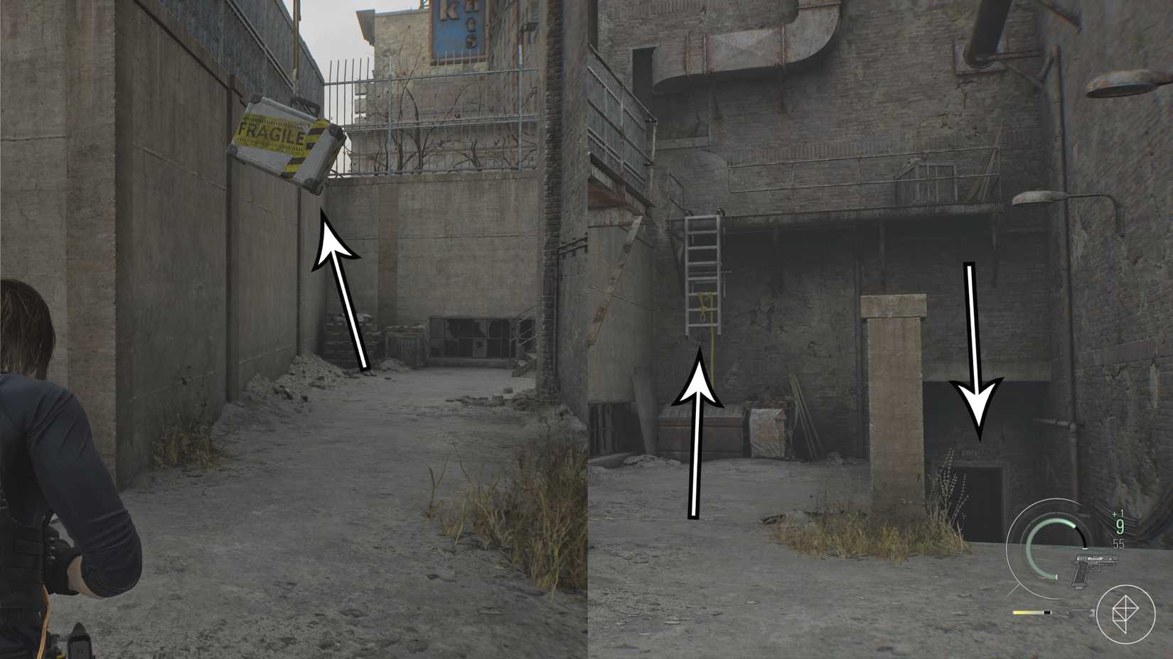 The path to the underground parking lot in Resident Evil Requiem's East Raccoon City.