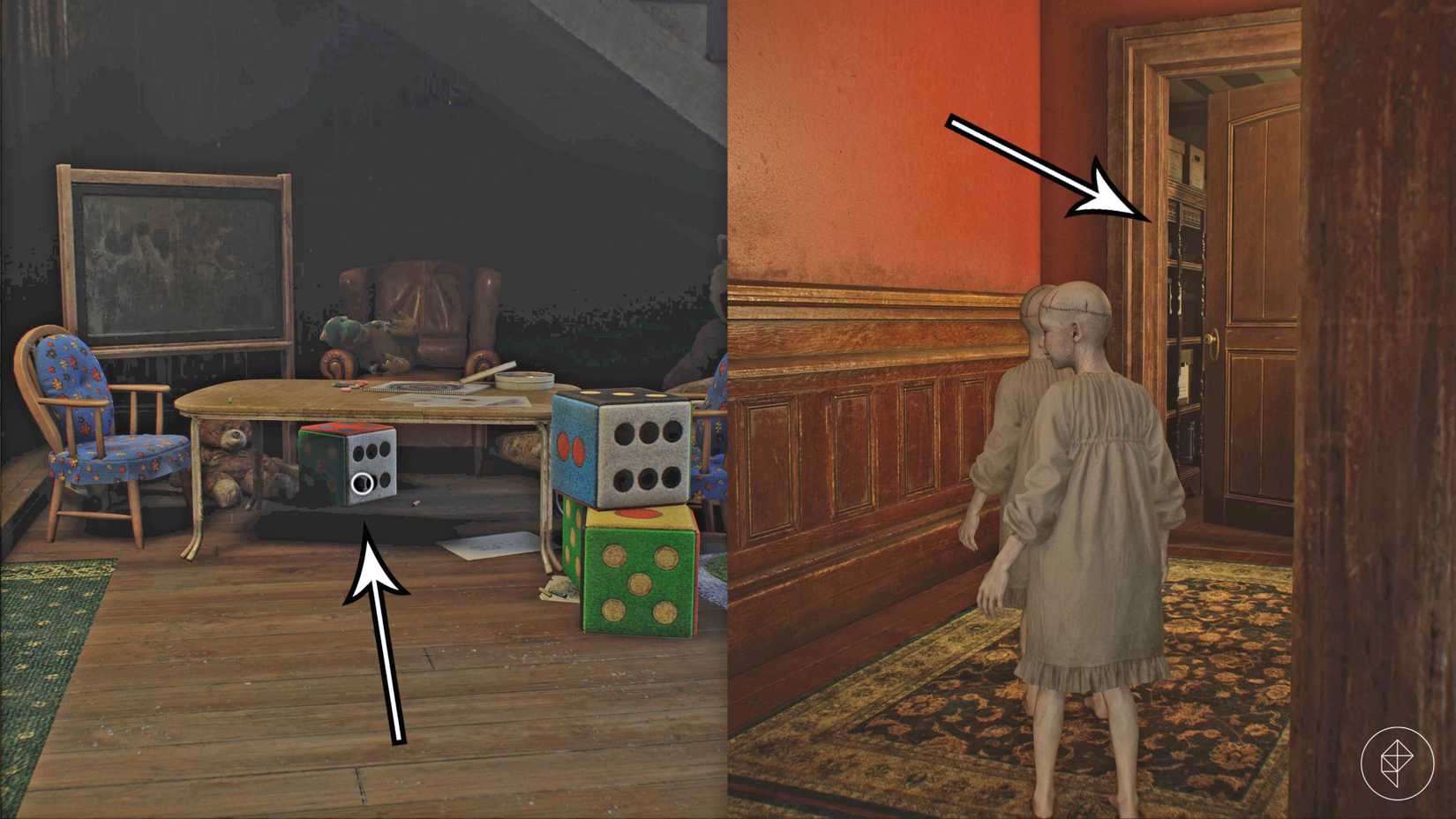 The path through the Orphanage in Resident Evil Requiem.