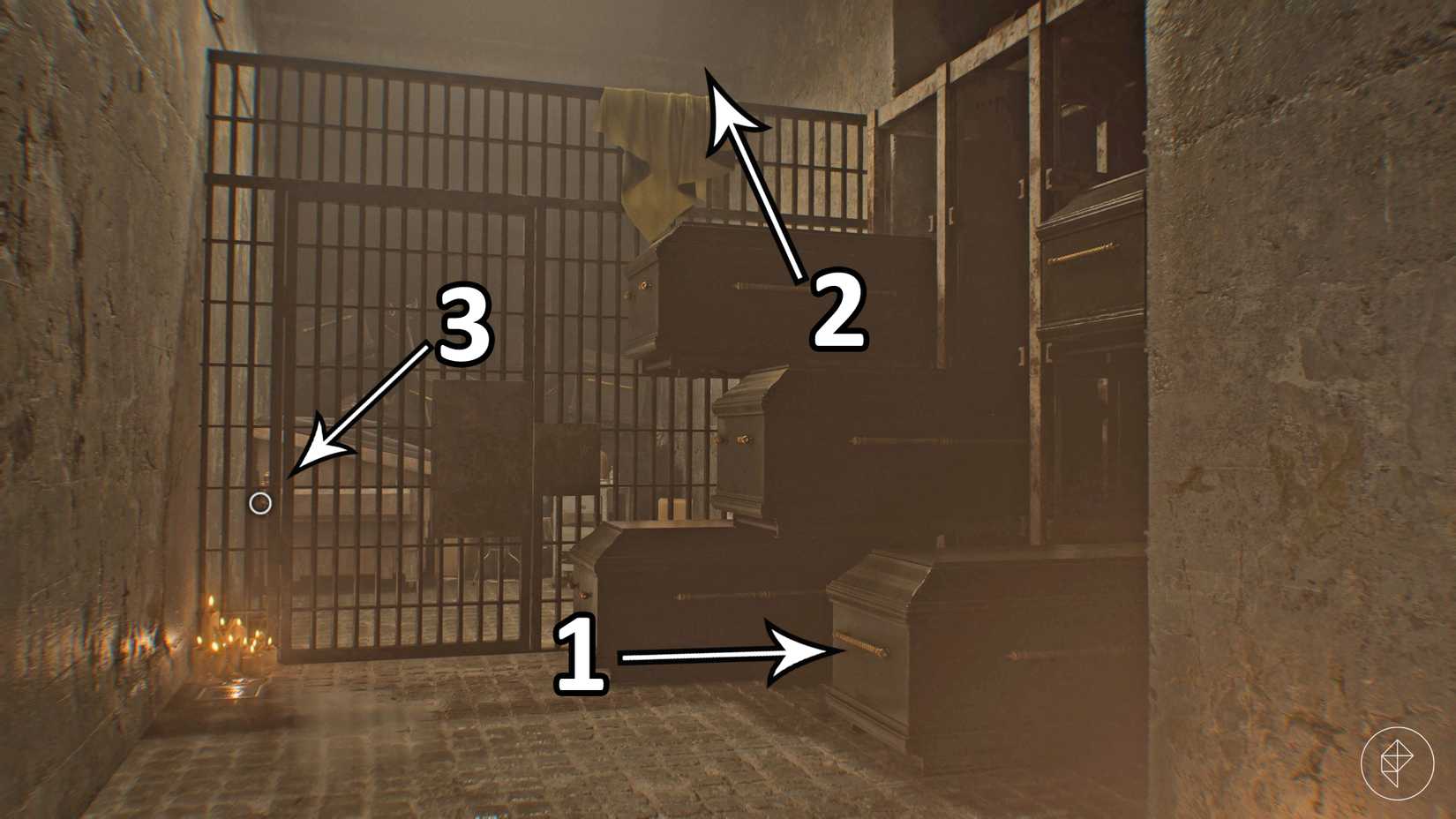 The steps needed to get the fire poker at the Orphanage in Resident Evil Requiem.