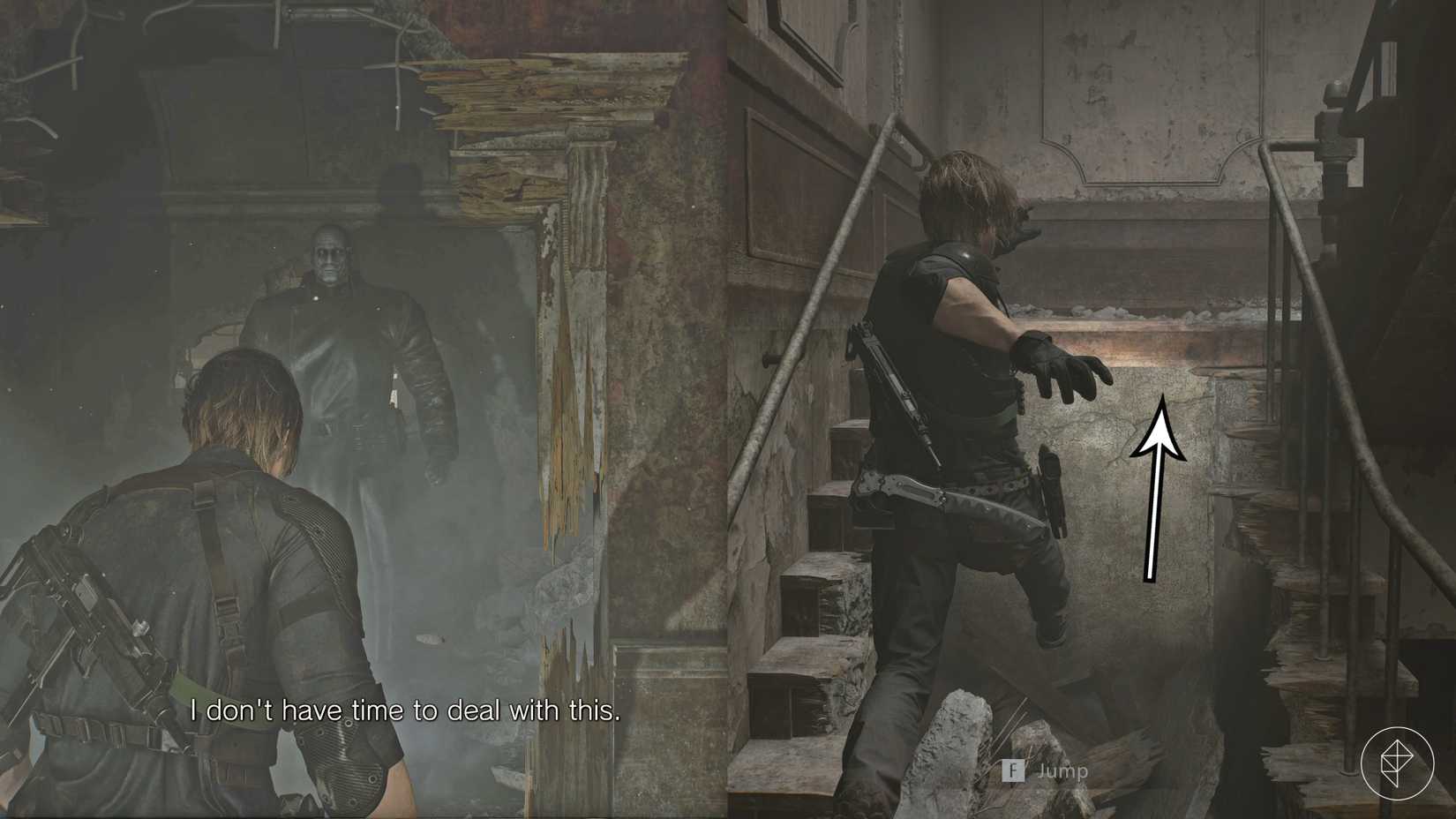 Leon escaped the Super Tyrant at the RPD in Resident Evil Requiem.
