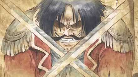 Gol d roger seen as his execution in One Piece