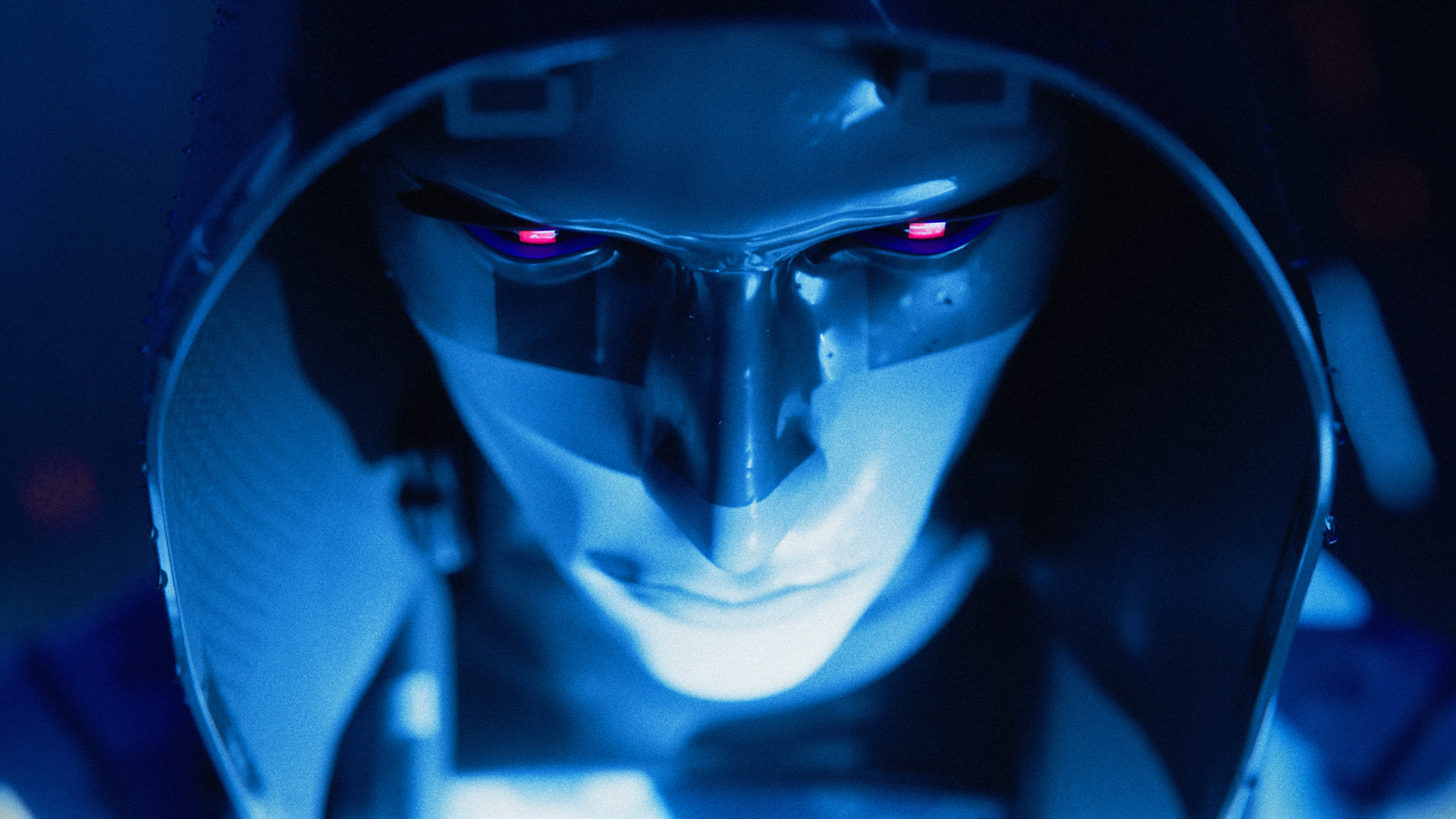 An assassin stares grimly in Marathon