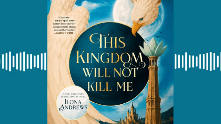 A bird with a long neck and a palm tree on the cover of This Kingdom Will Not Kill Me