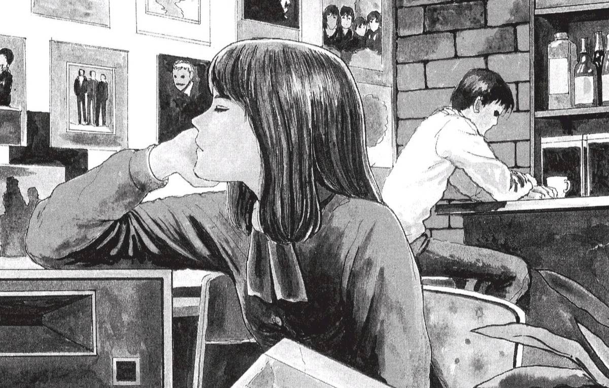 A young girl closes her eyes and listens to a vinyl record in In Old Records