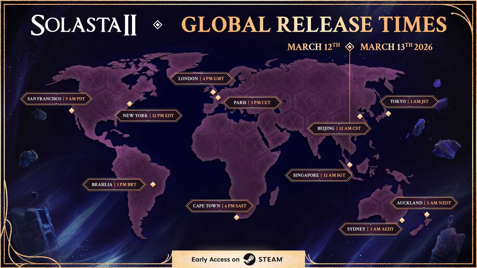 An official image of SOlasta 2 release time map