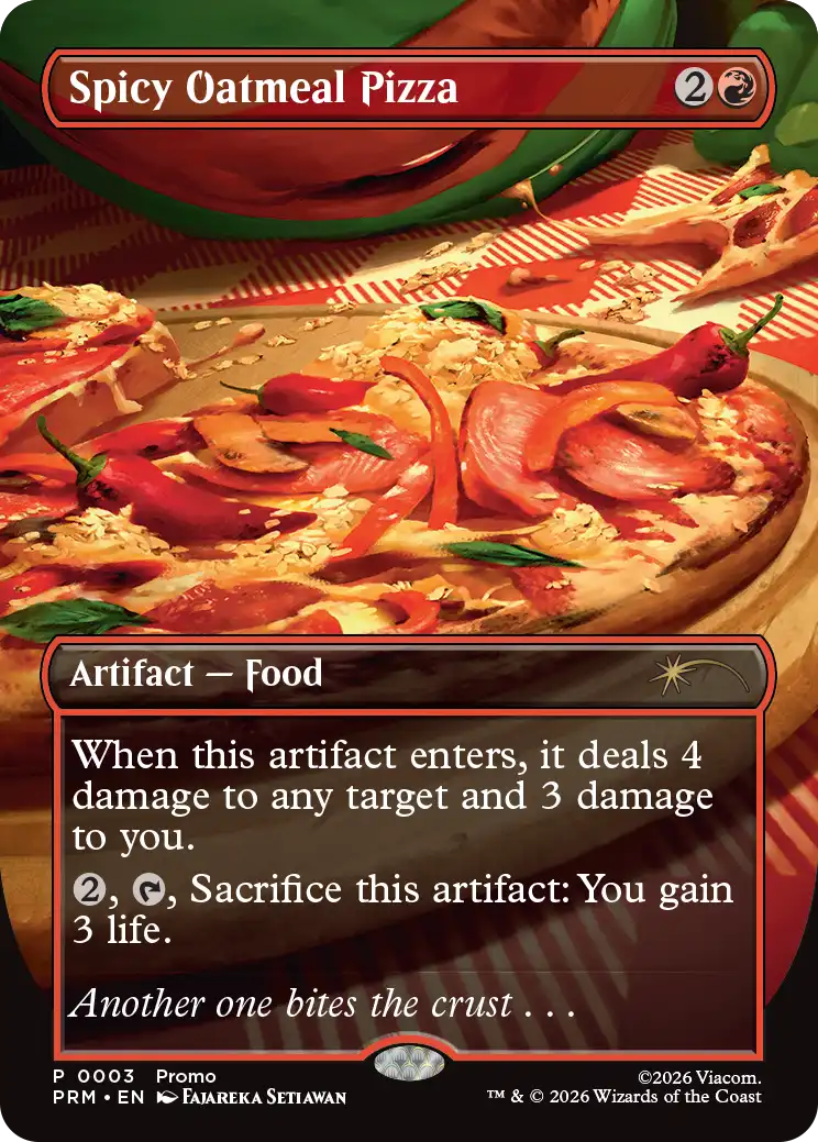 mtg red food cards Magic The Gathering - Wilds of Eldraine the dwarves fought the redcaps with anything within reach. Every pizza card in Magic's