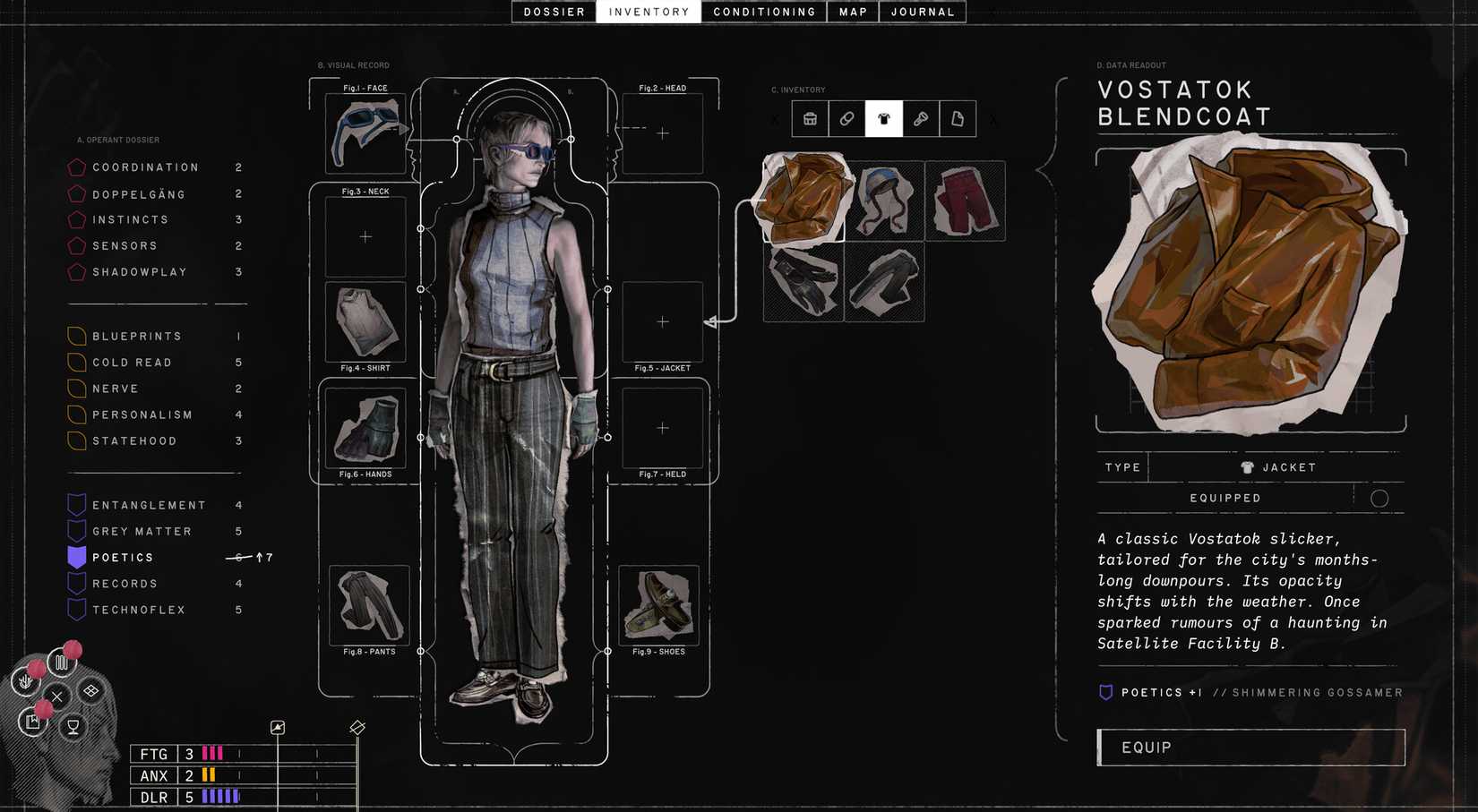 A menu shows Zero Parades stats