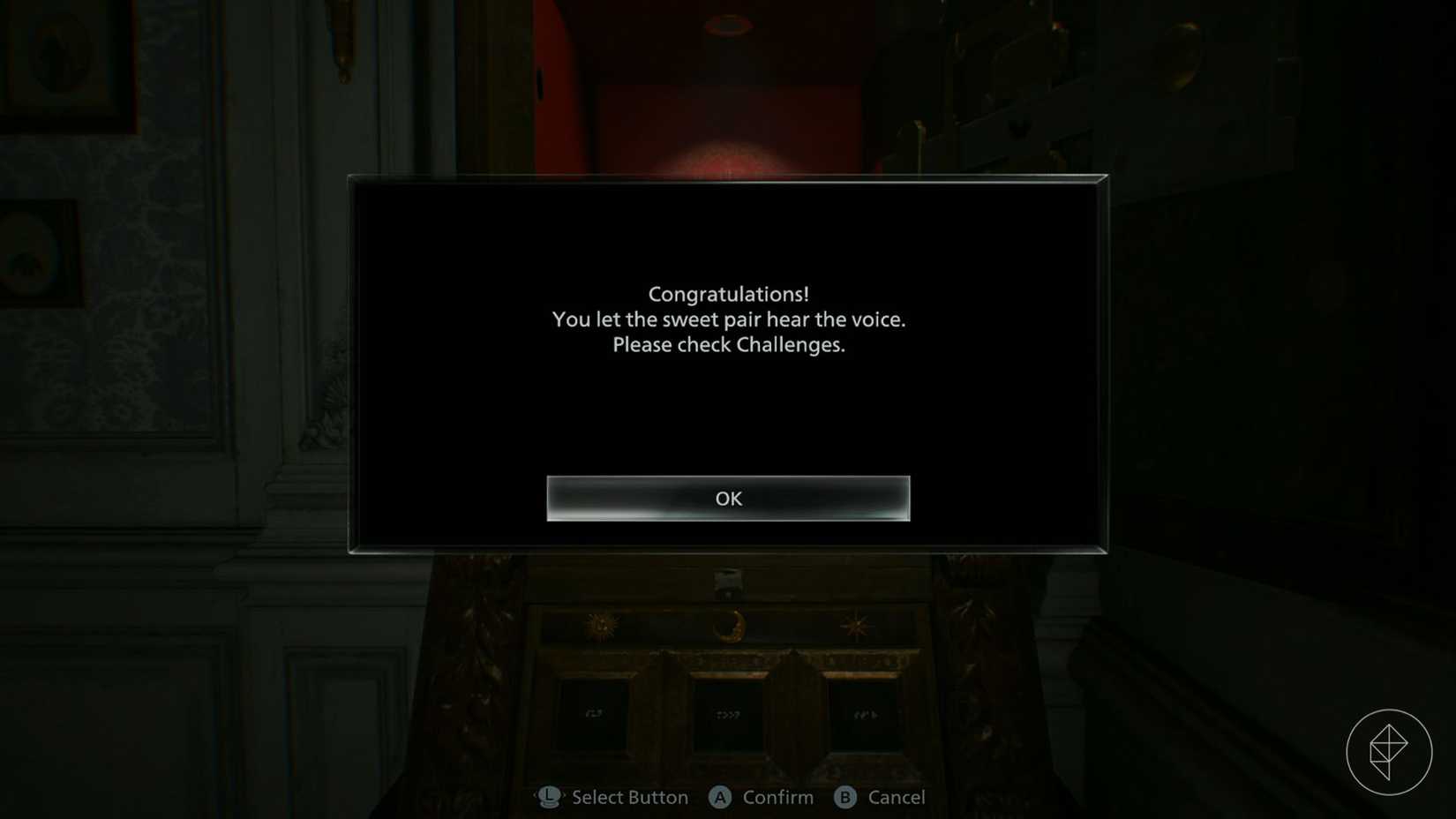 The completion screen for the Final Puzzle in Resident Evil Requiem.