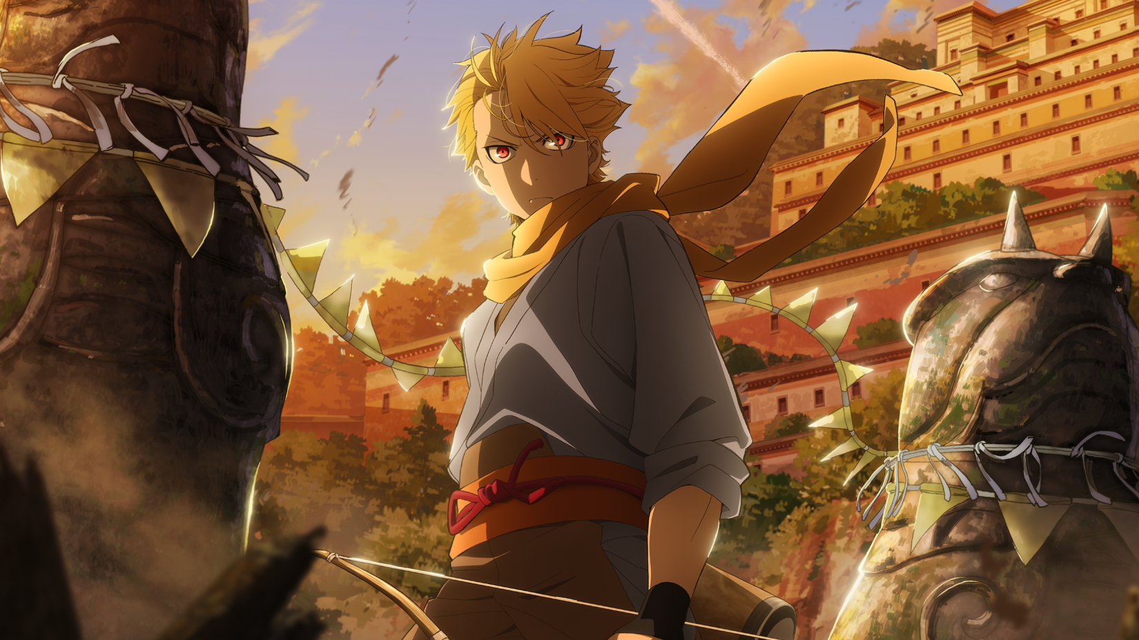 A blonde haired young man looks ahead with determination in  Daemons of the Shadow Realm