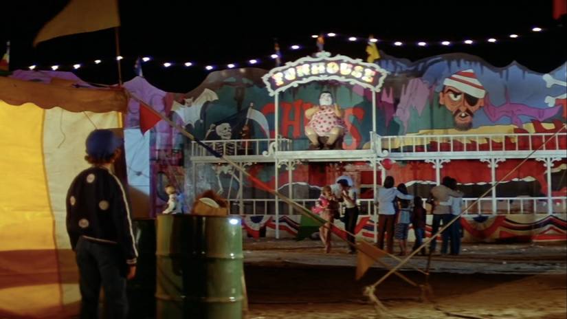 A Funhouse in a carnival