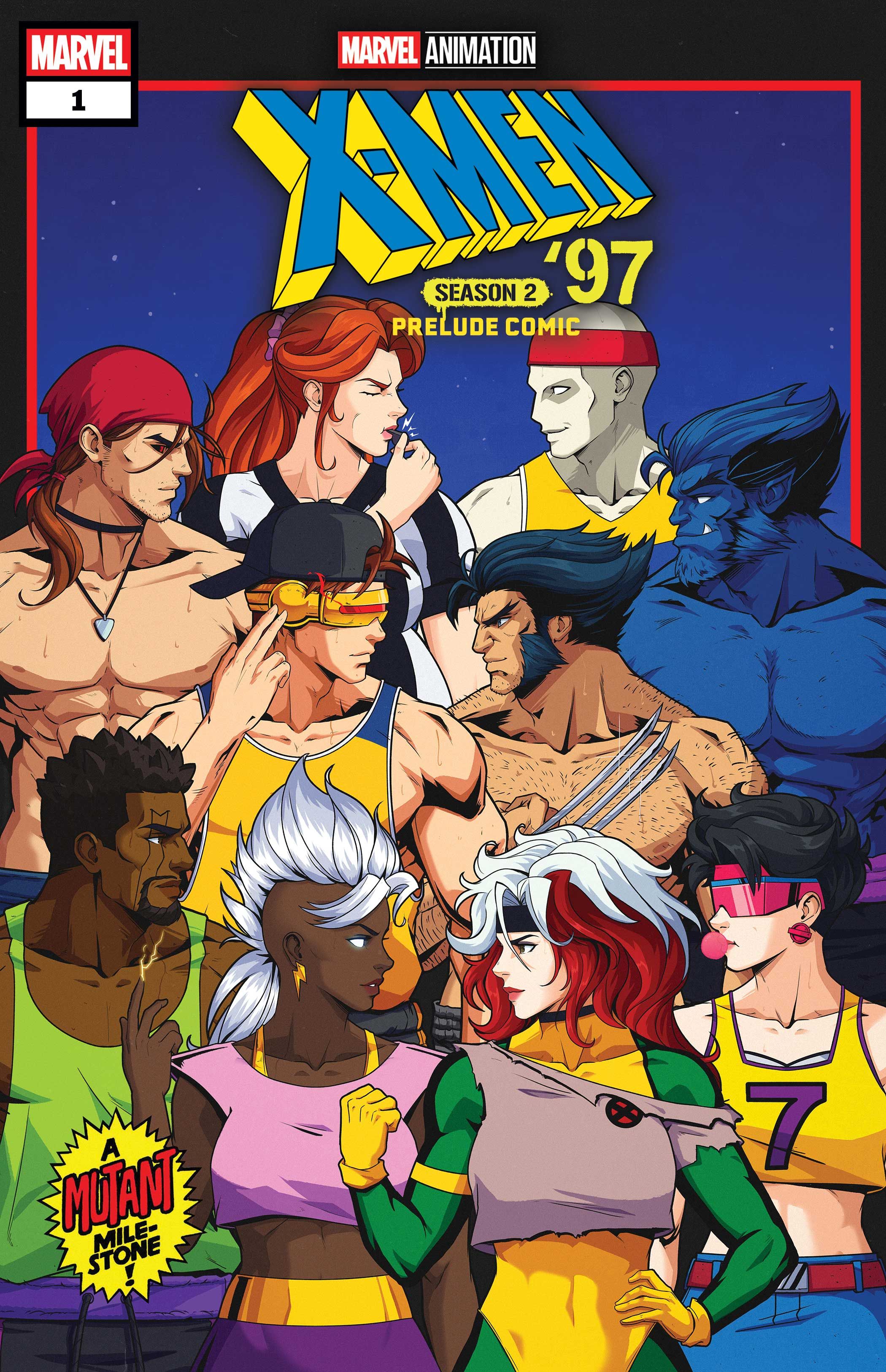 Mutants staring each other down in a variant cover