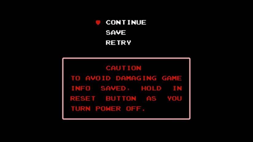 zelda save screen