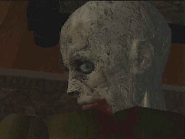 A zombie thinks about being itchy and tasty in Resident Evil